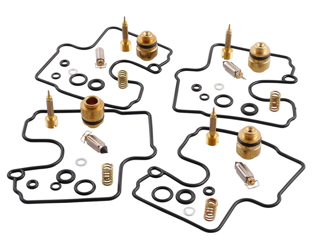 Vergaser Reparatursatz Set 4x kompatibel f�r Kawasaki ZX 6R 600 ZX600 Ninja ZZR 600 Wartungskit Dichtungsset Ersatz Dichtungen