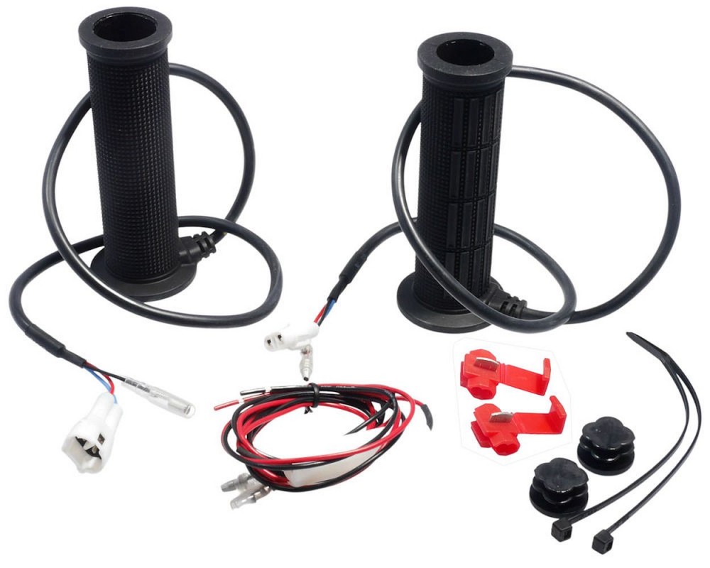 Heizgriffe DAYTONA Griffheizung 120mm 12V 4-stufig 22mm - 7/8 Zoll Lenker Roller, Motorrad, Schaltmoped, Mofa
