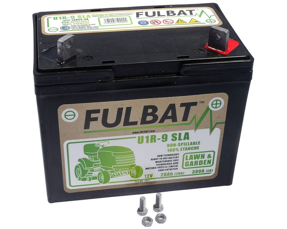 Starterbatterie FULBAT U1R-9 SLA 12V / 28Ah wartungsfrei Rasenmher, Aufsitzmher, Rasentraktor