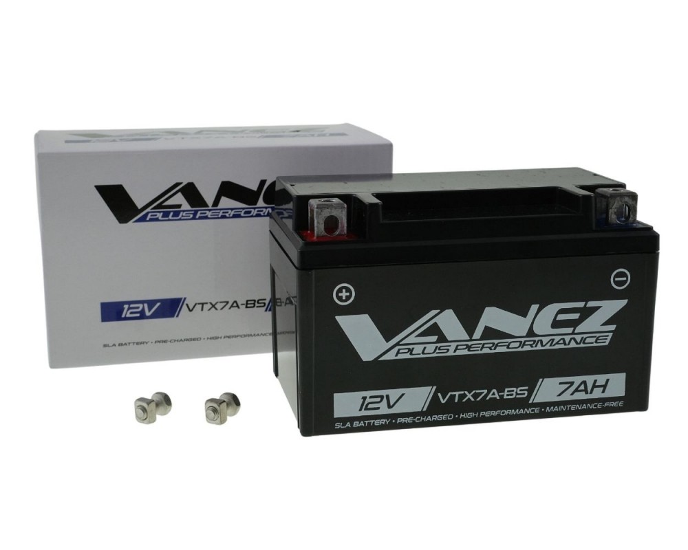 Batterie VANEZ VTX7A-4 7Ah 150x87x93 mm Roller Motorrad Yamaha, MBK, Piaggio, Peugeot, Aprilia, CPI