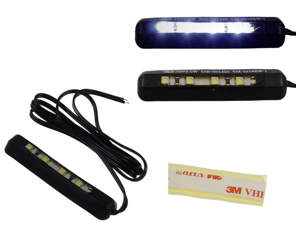 Mini LED Kennzeichenbeleuchtung Nummernschild Beleuchtung für Motorrad /  Roller, Rücklichter, Beleuchtung, Verschleissteile