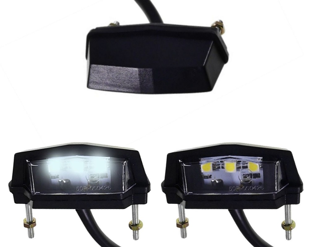 Mini LED Kennzeichenbeleuchtung Nummernschild Beleuchtung für Motorrad Quad  PKW, Rücklichter, Beleuchtung, Verschleissteile