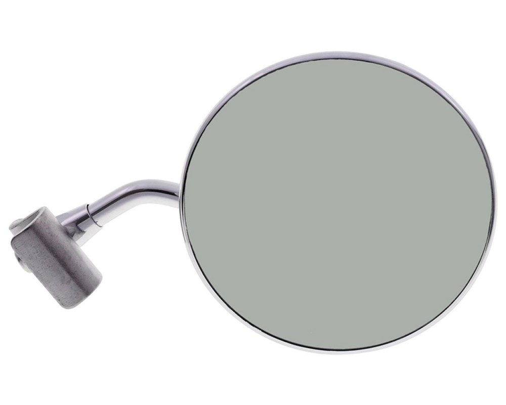 Spiegel Beinschild FAR Klemmspiegel Chrom kompatibel f�r Vespa, Lambretta, Roller, Motorrad Universal rund 116mm