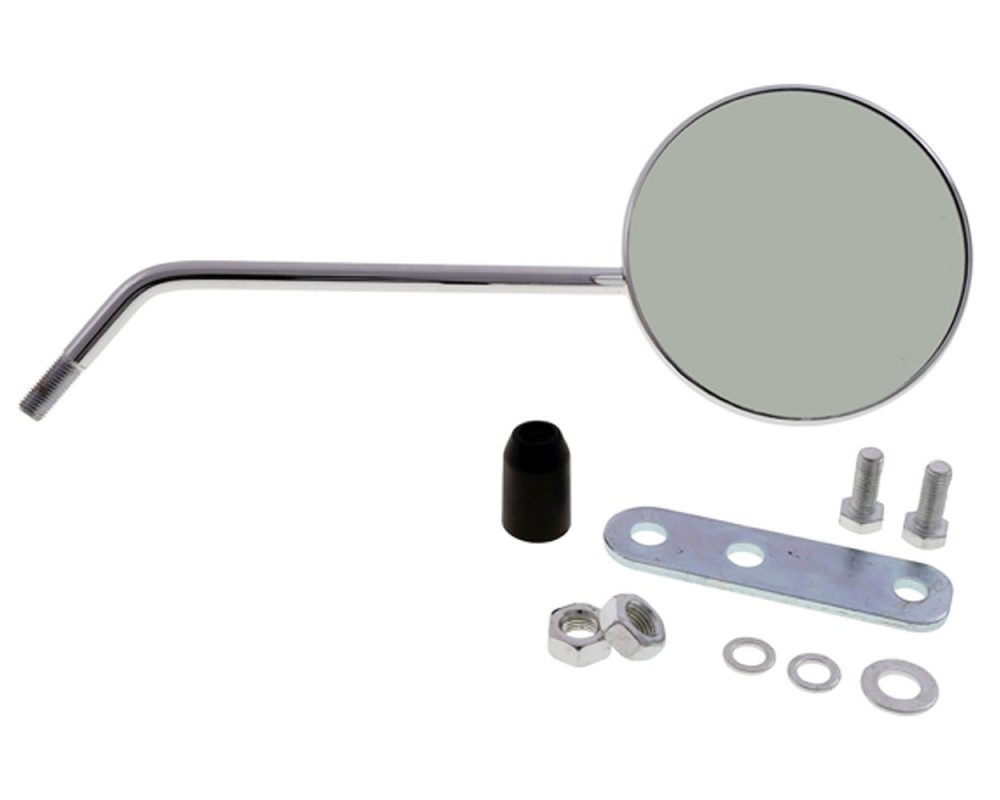 Spiegel FAR rund rechts M10 Chrom kompatibel f�r LML, Vespa Classic Modelle, Universal