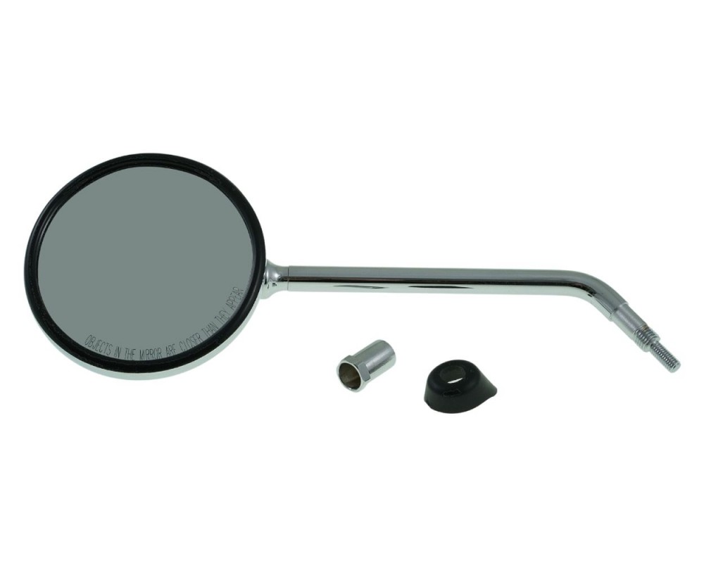 Spiegel FAR rund, Chrom links kompatibel f�r Vespa LX, LXV 50 125 150, Piaggio Liberty 50 125 150 200