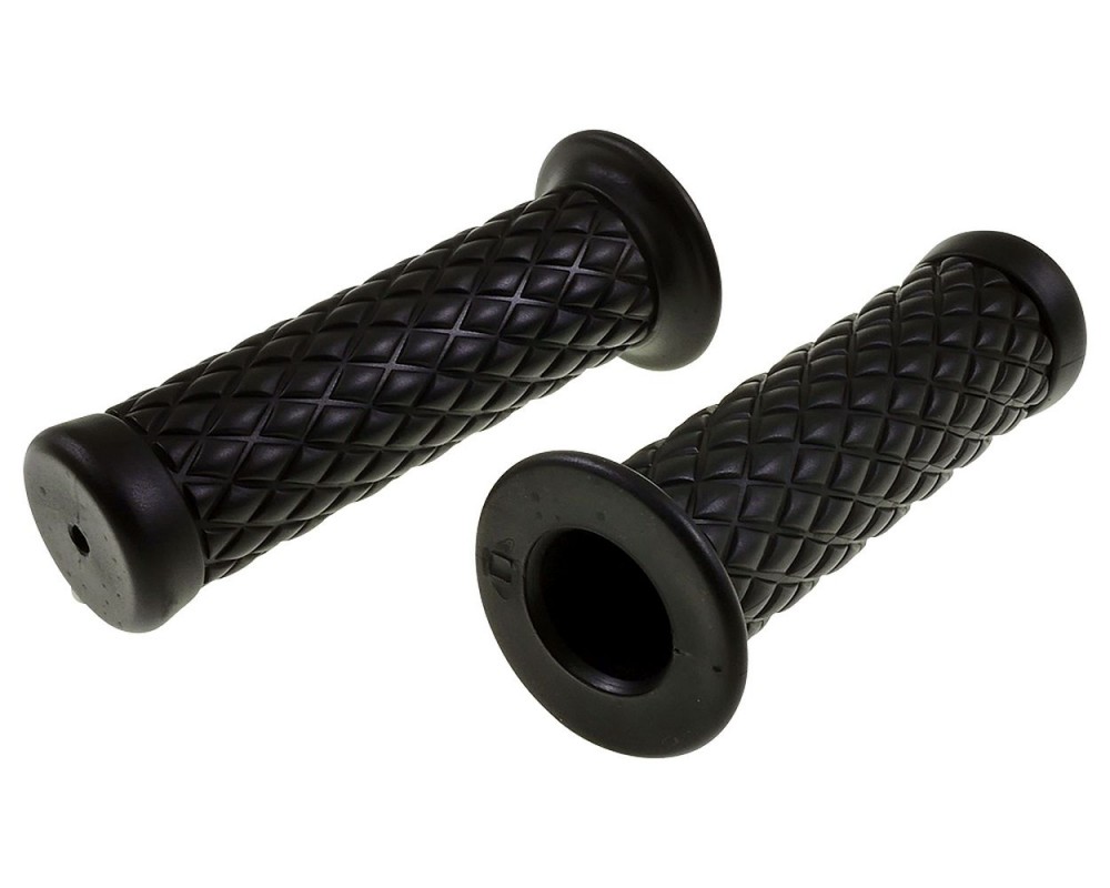 Lenkergriffe 2EXTREME Retro schwarz 22/24mm 7/8 Lenker Universal kompatibel f�r Roller, Motorrad, Moped, Mofa, Mokick, Vespa