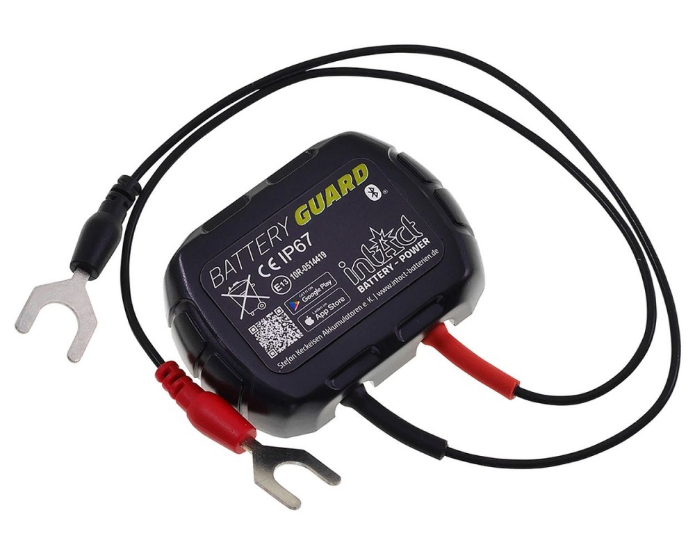 Intact Battery-Guard fr 12V Batterien Bluetooth berwachung fr Roller, Scooter, Mofa, Moped, Motorrad, Vespa, Lambretta, PKW, Quad, Universal