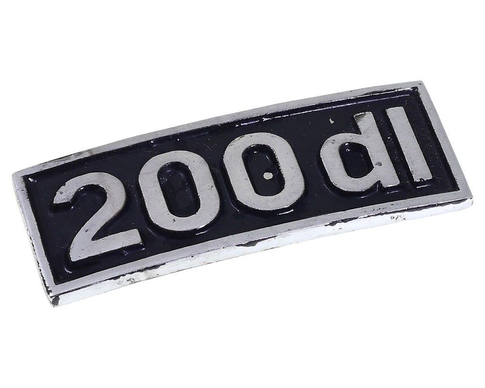 Schriftzug Beinschild 200 dl UNI AUTO fr Lambretta GP, DL 200 Emblem Ersatz
