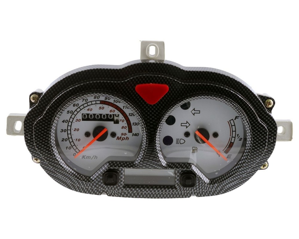 Tachometer carbon look Rivello Buffalo WARRIOR 50 4T AC, Flex-Tech FUN 50 YY50QT