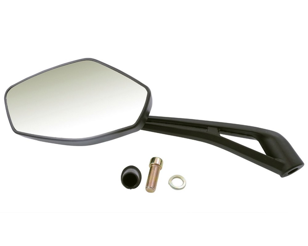 Spiegel links schwarz M10 mit ABE Rivello Buffalo HERO 50 4T AC, TANCO WARRIOR