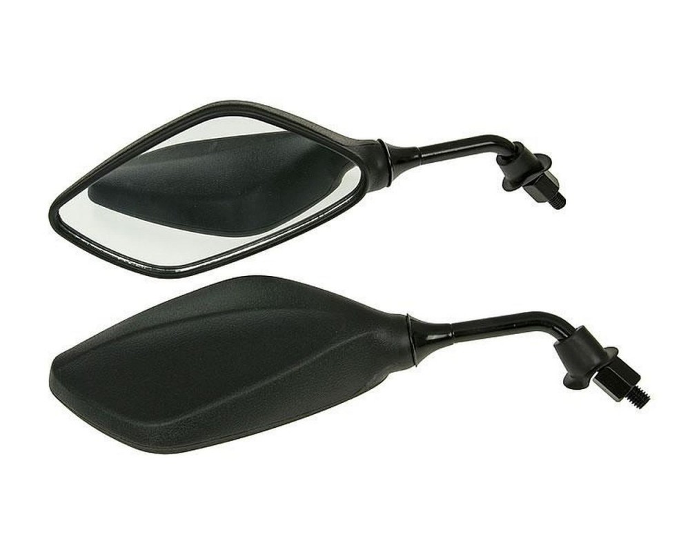 Spiegel Set Paar schwarz, M8 2 St�ck Rechtsgewinde Rivello Scooter, universal