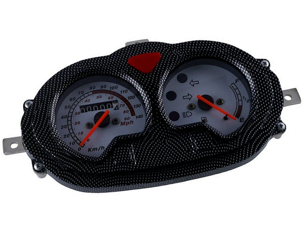 Tachometer carbon look STREETLIGHTS Adly Blizzard GTA 50 2T AC, Panther 50 2T AC